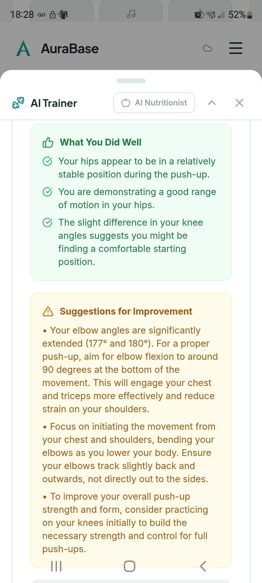 Atlas live BioMechanics workout form analysis camera feedback